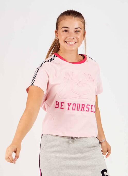 T-shirt rose STIEN EDLUND pour femme