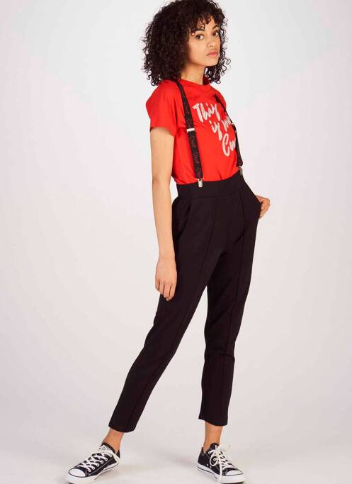 Pantalon 7/8 noir SUPASTAR pour femme