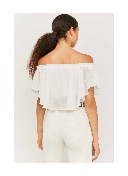 Crop top blanc TALLY WEIJL pour femme