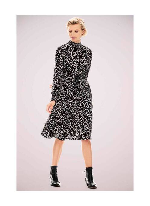 Robe mi-longue noir GARCIA femme