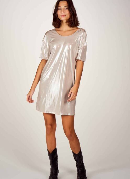 Robe courte argent GUESS pour femme