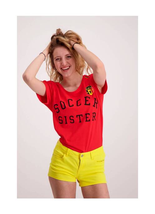 T-shirt rouge ZEB STYLE LAB  pour femme