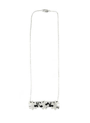 Collier gris N°3 femme