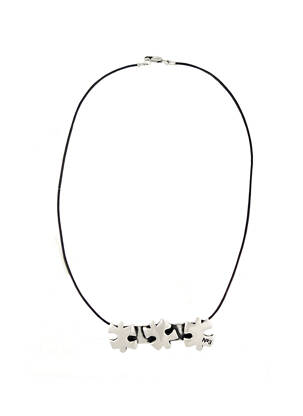 Collier gris N°3 femme