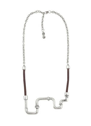 Collier gris N°3 femme