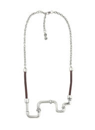 Collier gris N°3 femme