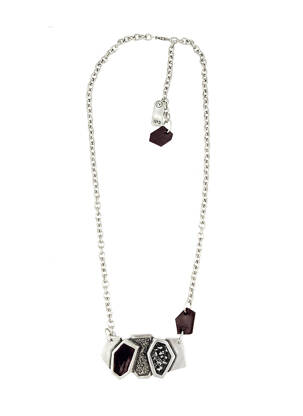 Collier gris N°3 femme