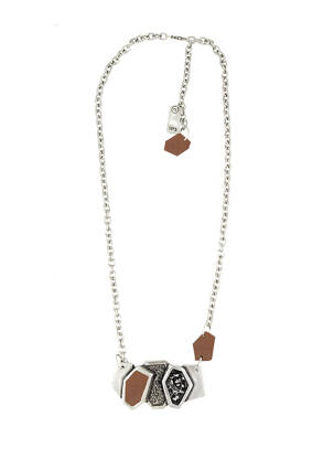 Collier gris N°3 femme