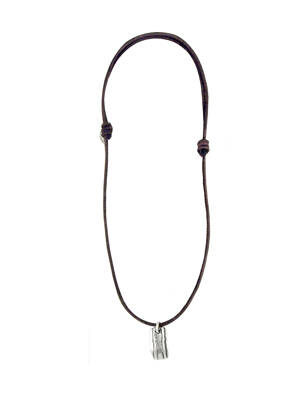 Collier gris N°3 femme