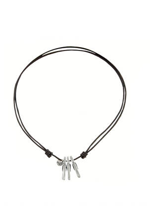 Collier gris N°3 femme