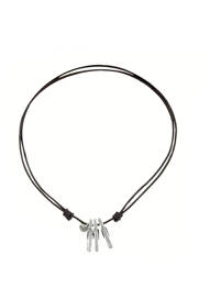 Collier gris N°3 femme