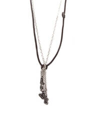 Collier gris N°3 femme