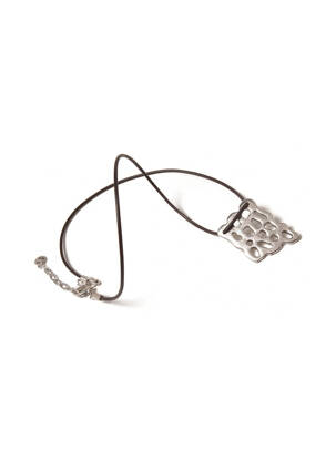 Collier gris N°3 femme