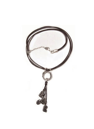 Collier gris N°3 femme