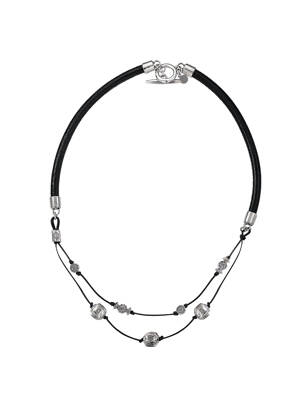 Collier gris N°3 femme