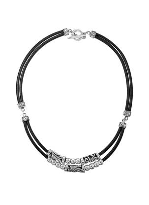 Collier gris N°3 femme