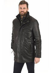 Veste en cuir noir LA CANADIENNE pour homme seconde vue