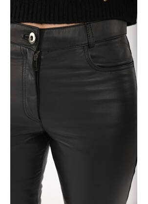 Pantalon droit noir LA CANADIENNE pour femme