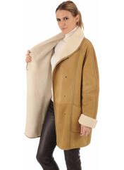 Manteau long marron LA CANADIENNE pour femme seconde vue