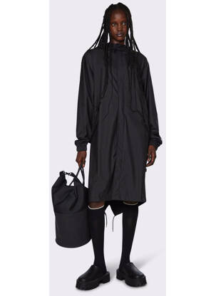 Imperméable noir RAINS pour unisexe