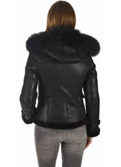 Veste en cuir noir LA CANADIENNE pour femme seconde vue