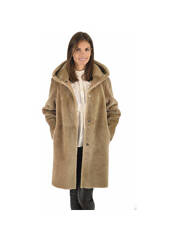 Manteau long marron SUPREMA pour femme seconde vue