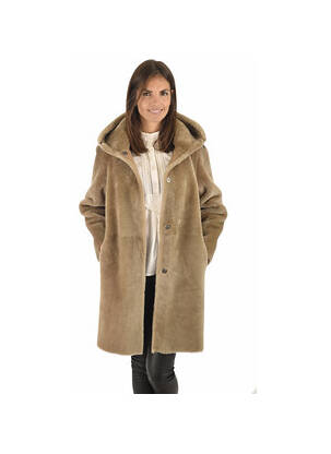Manteau long marron SUPREMA pour femme