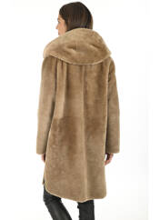 Manteau long marron SUPREMA pour femme seconde vue