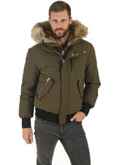 Veste en cuir vert MACKAGE pour homme seconde vue