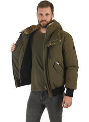 Veste en cuir vert MACKAGE pour homme seconde vue