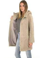 Veste en cuir gris LEVINSKY pour femme seconde vue