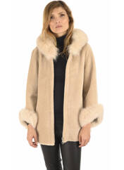 Veste en cuir beige LEVINSKY pour femme seconde vue