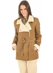 Veste en cuir jaune LA CANADIENNE pour femme seconde vue