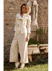 Veste en cuir blanc GIORGIO & MARIO pour femme seconde vue