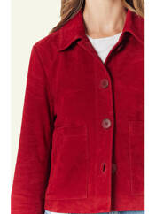 Veste en cuir rouge SERGE PARIENTE pour femme seconde vue