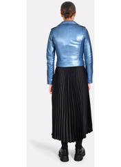 Veste en cuir bleu OAKWOOD pour femme seconde vue