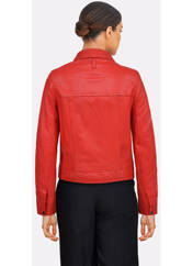 Veste en cuir rouge OAKWOOD pour femme seconde vue