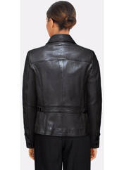 Veste en cuir noir OAKWOOD pour femme seconde vue