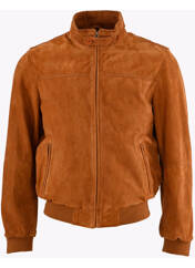 Veste en cuir marron LA CANADIENNE pour homme seconde vue
