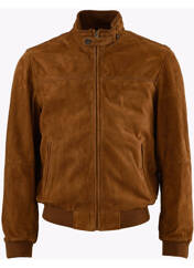 Veste en cuir marron LA CANADIENNE pour homme seconde vue