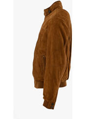 Veste en cuir marron LA CANADIENNE pour homme seconde vue