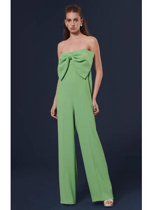 Pantalon droit vert TARA JARMON pour femme