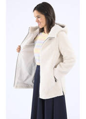 Veste en cuir beige LEVINSKY pour femme seconde vue