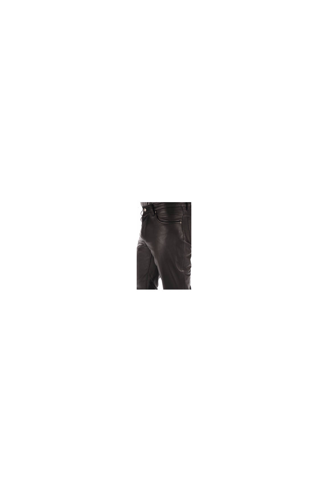 Pantalon Cuir Noir Homme Maddox - La Canadienne - Pantalons / shorts Cuir  Noir