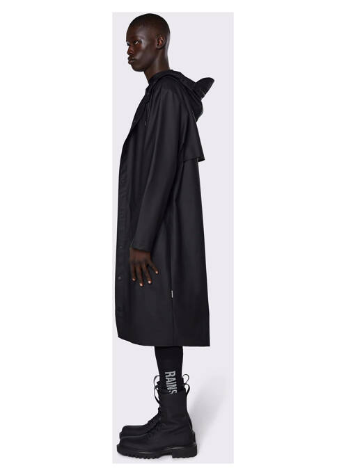 Imperméable noir RAINS pour unisexe