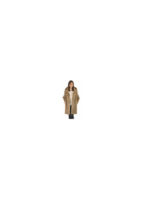 Manteau long marron SUPREMA pour femme