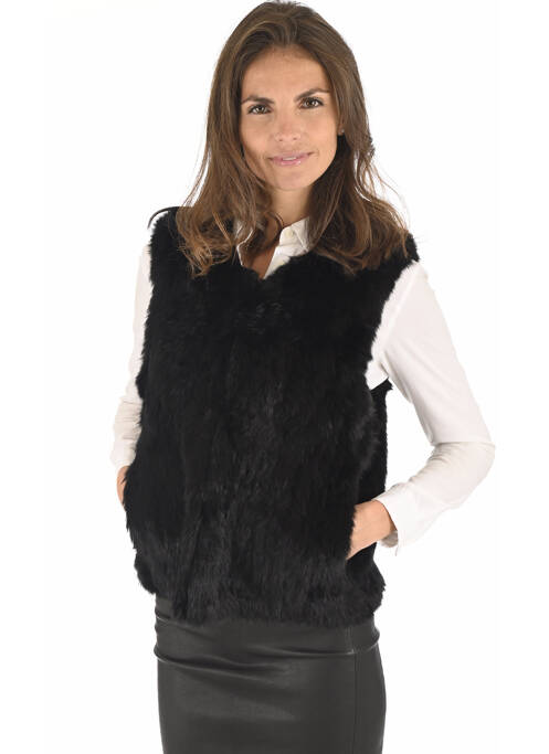 Gilet noir LA CANADIENNE pour femme