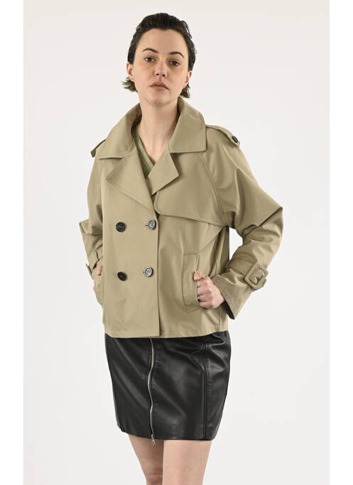 Veste en cuir vert OAKWOOD pour femme