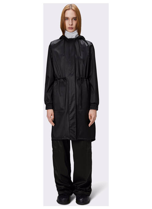 Imperméable noir RAINS pour femme