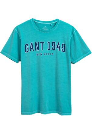 T-shirt bleu GANT pour homme